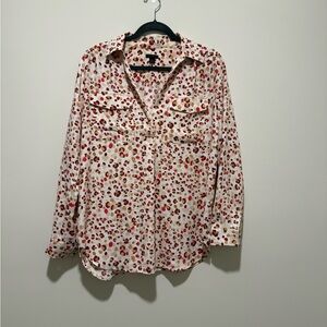 Anne Taylor leopard print blouse